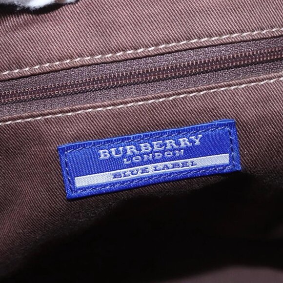 BURBERRY Blue Label Tote Bag Nylon Red Auth - Picture 13 of 16